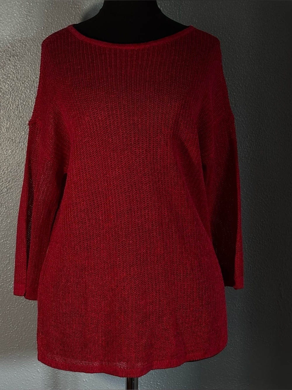 NWT J. Jill Knit Overlay Top Womens Size S